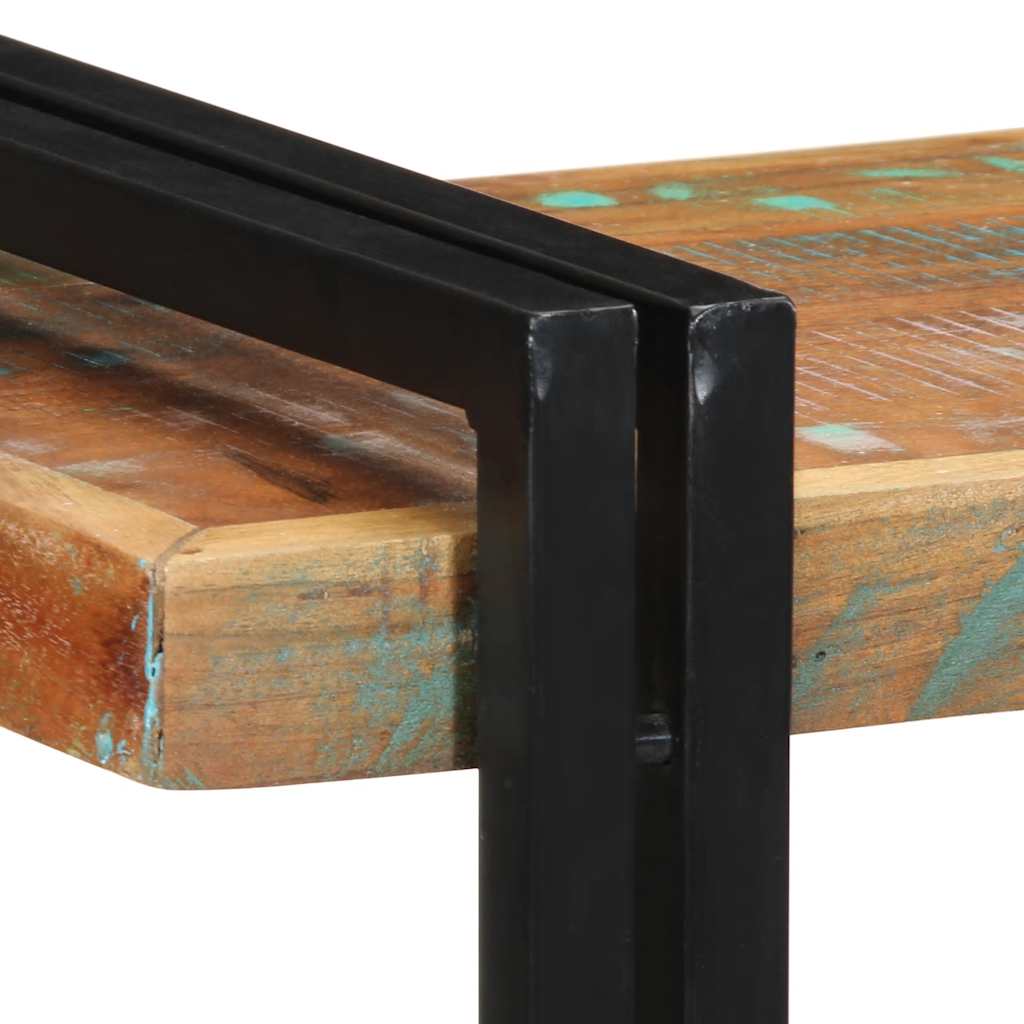 Wall Shelf Multicolour Solid Wood Reclaimed